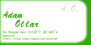 adam ollar business card